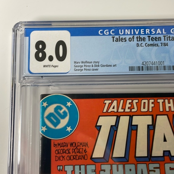 Tales of the Teen Titans 1984 #44 CGC 8.0 Direct Edition - Picture 4 of 8